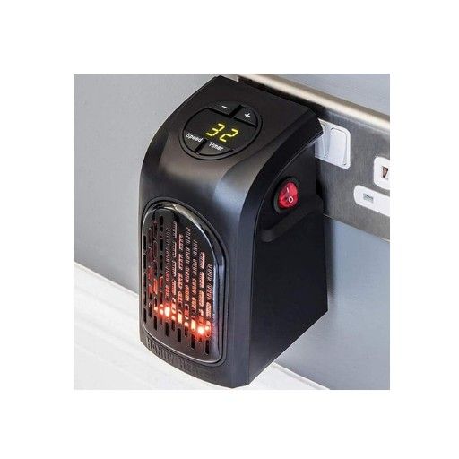 Handy Electric Heater, 400 Watts Heater, Plug-In Heater, Mini Heater, Portable Room, Office, Bedroom Heater/Warmer with LED Display, Set Temperature, and Stylish Design...